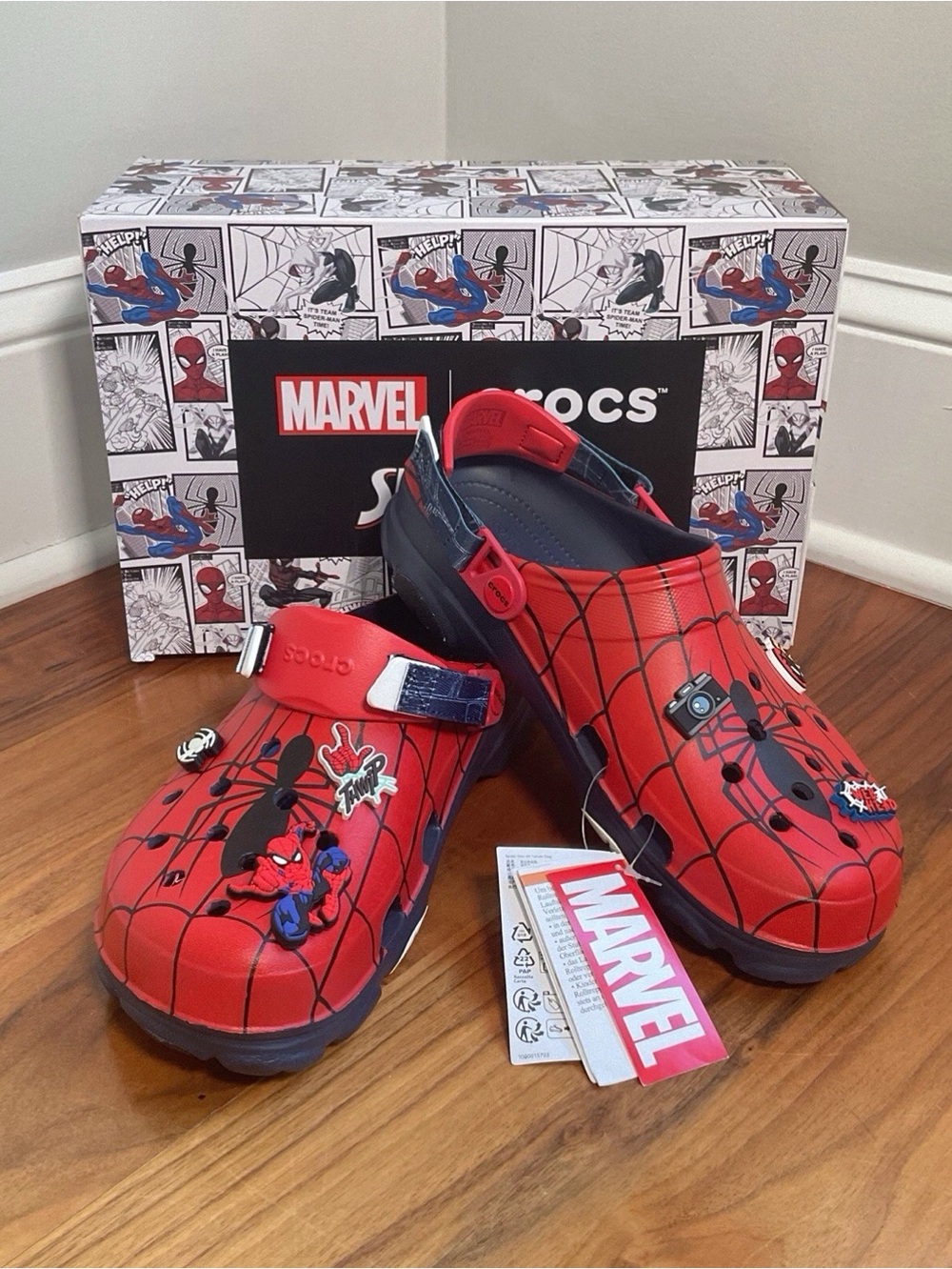 Crocs Marvel x Spider-Man All-Terrain Clogs ~ Men’s 12  NEW IN BOX
